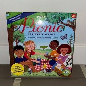 eeBoo Picnic Spinner Game - Vibrant Family Fun